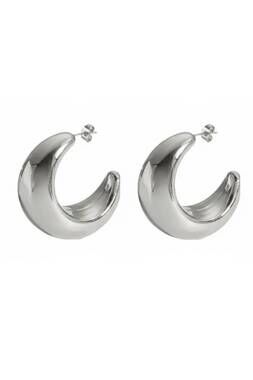 NEW ACCESSORY CONCIERGE women's carissa hoop in silver